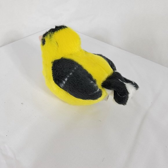 Wild Republic Audubon Birds Chirping Plush American Goldfinch Backyard Series - Picture 6 of 7